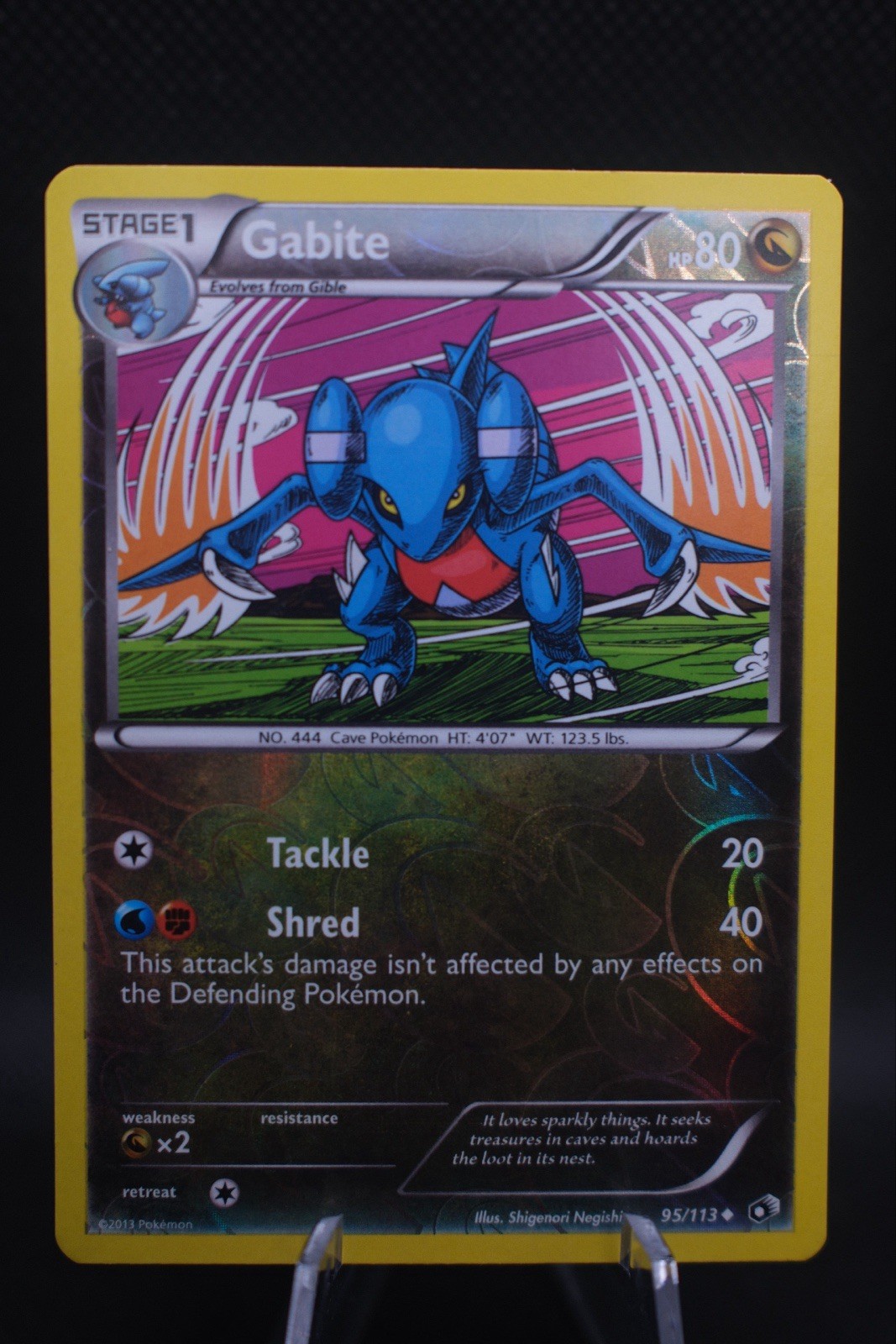 The Pokémon Company Gabite Stage 1 Reverse Holo Uncommon 95/113 EN HP 80 2013