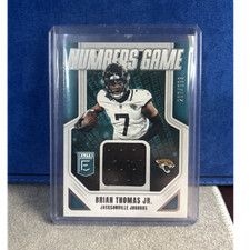 Panini 2025 Donruss Elite Numbers Game Brian Thomas Jr. Jaguars Memorabilia