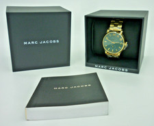 Marc Jacobs Baker Gold Ladies Watch Green Dial New & Boxed 100% Genuine MBM 3245