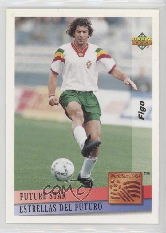 1993 Upper Deck World Cup 94 Preview English/Spanish Future Stars Luis Figo 07kd
