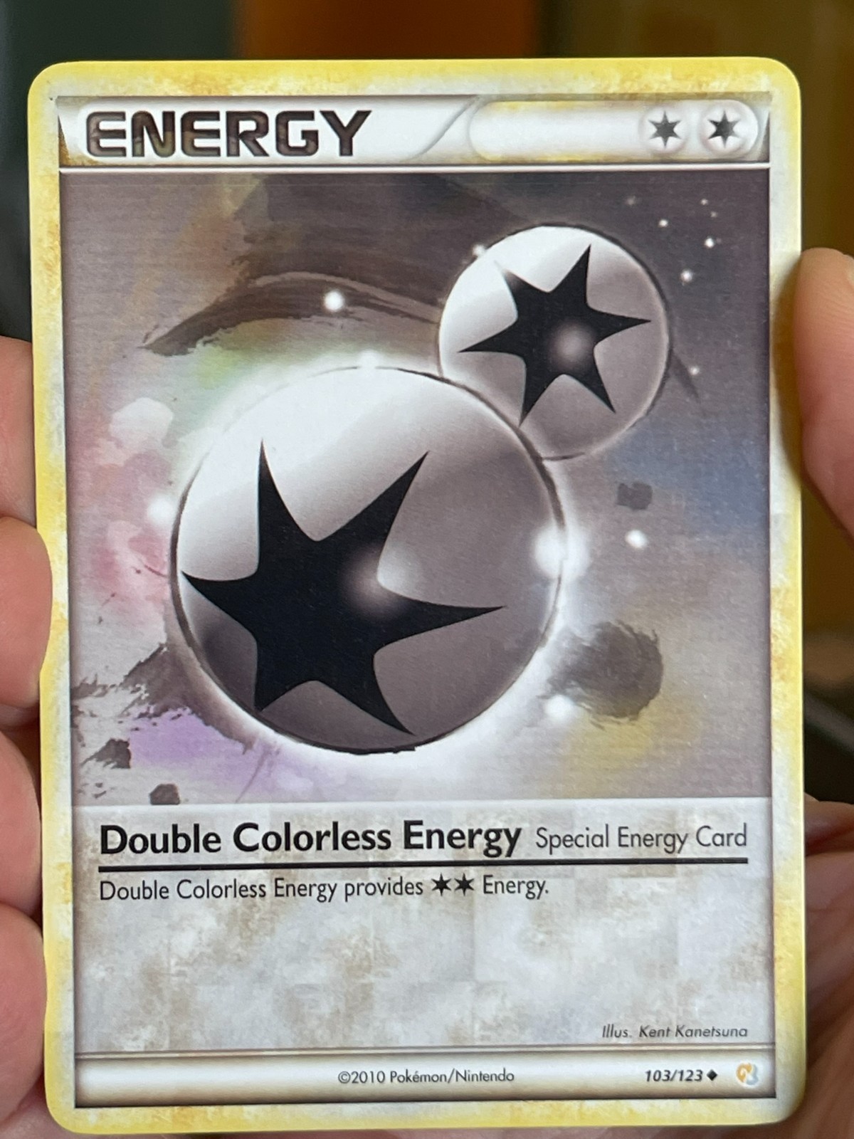POKEMON DOUBLE COLORLESS ENERGY 103/123 UNCOMMON HEARTGOLD & SOULSILVER NM CARD