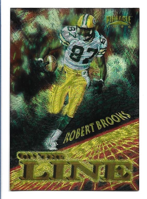 Robert Brooks 1996 Pinnacle On The Line #2 - Green Bay Packers