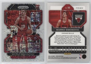 2021-22 Panini Prizm White Sparkle Prizm Marko Simonovic #166 Rookie RC