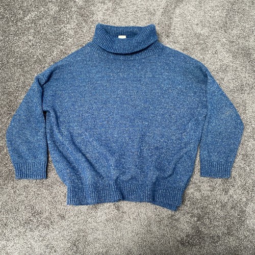 Elk Jumper Womens Size S/M Knit Wool Blend Long Sleeve Turtle Neck Ladies