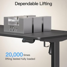 MOUNTUP Electric Standing Desk 140x60cm Height Adjustable, Sit Stand Desk with M — image 4
