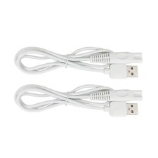 Charger Cord Replacement for Finishing Flawless Leg Cable 2pcs, White