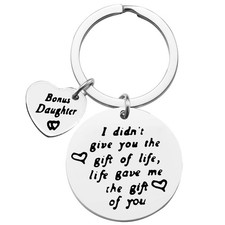 Daughter in Law Gifts Keychain Bonus Daughter Gift Stepdaughter Jewelry Gifts...