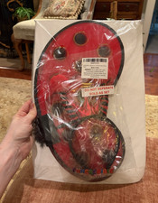 FUNcredIBLE Devil Feather Eyemask Adjustable Red Black One Size Halloween