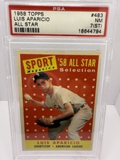 1958 Topps '58 All Star Luis Aparicio #483 PSA 7
