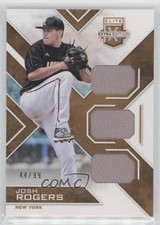 2016 Panini Elite Extra Edition Triple Materials Holo Gold 44/99 Josh Rogers w3h