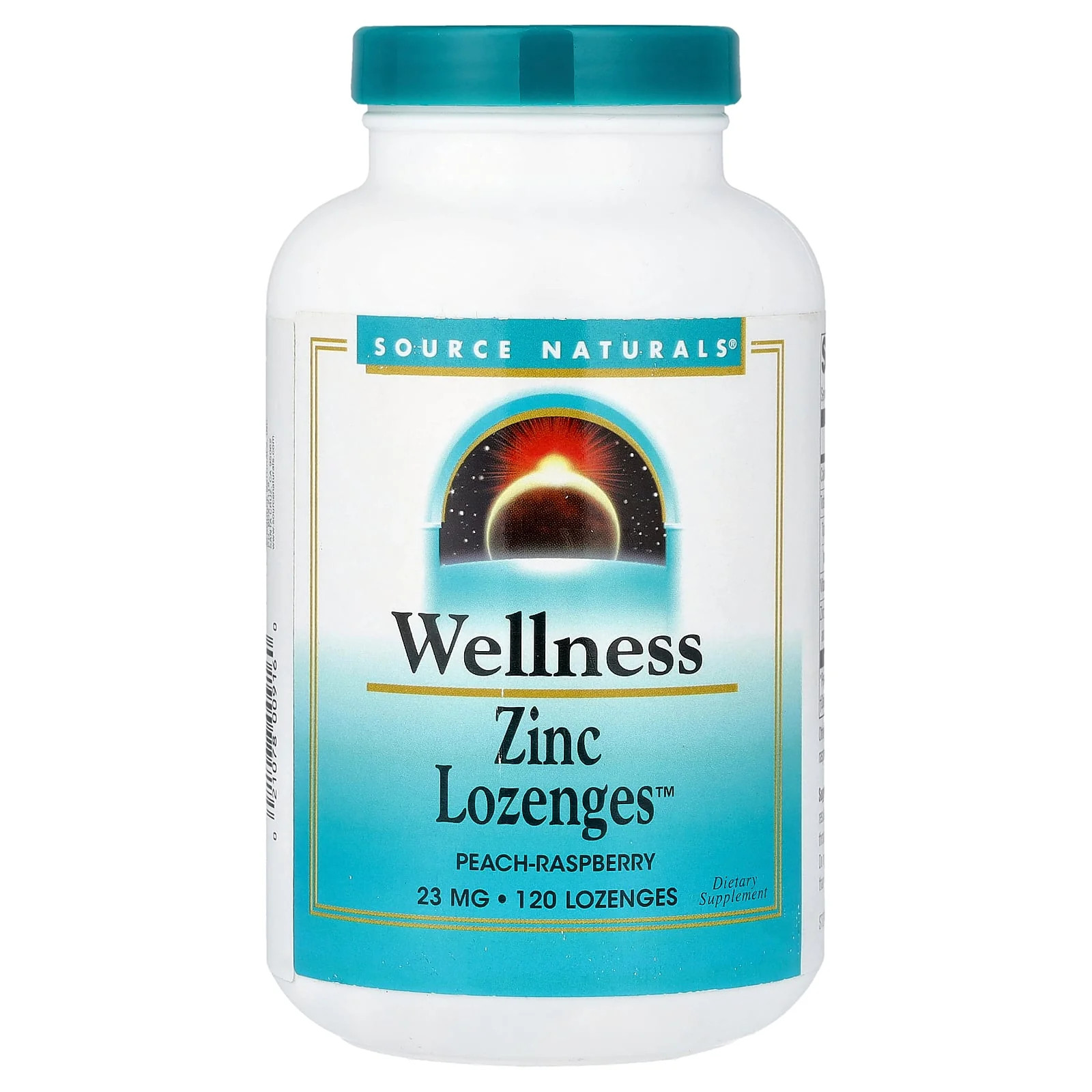 1 X Source Naturals, Wellness Zinc Lozenges�, Peach-Raspberry, 120 Lozenges