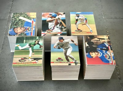 Lot of (930) 1993 Topps Stadium Club Series I Baseball Cards