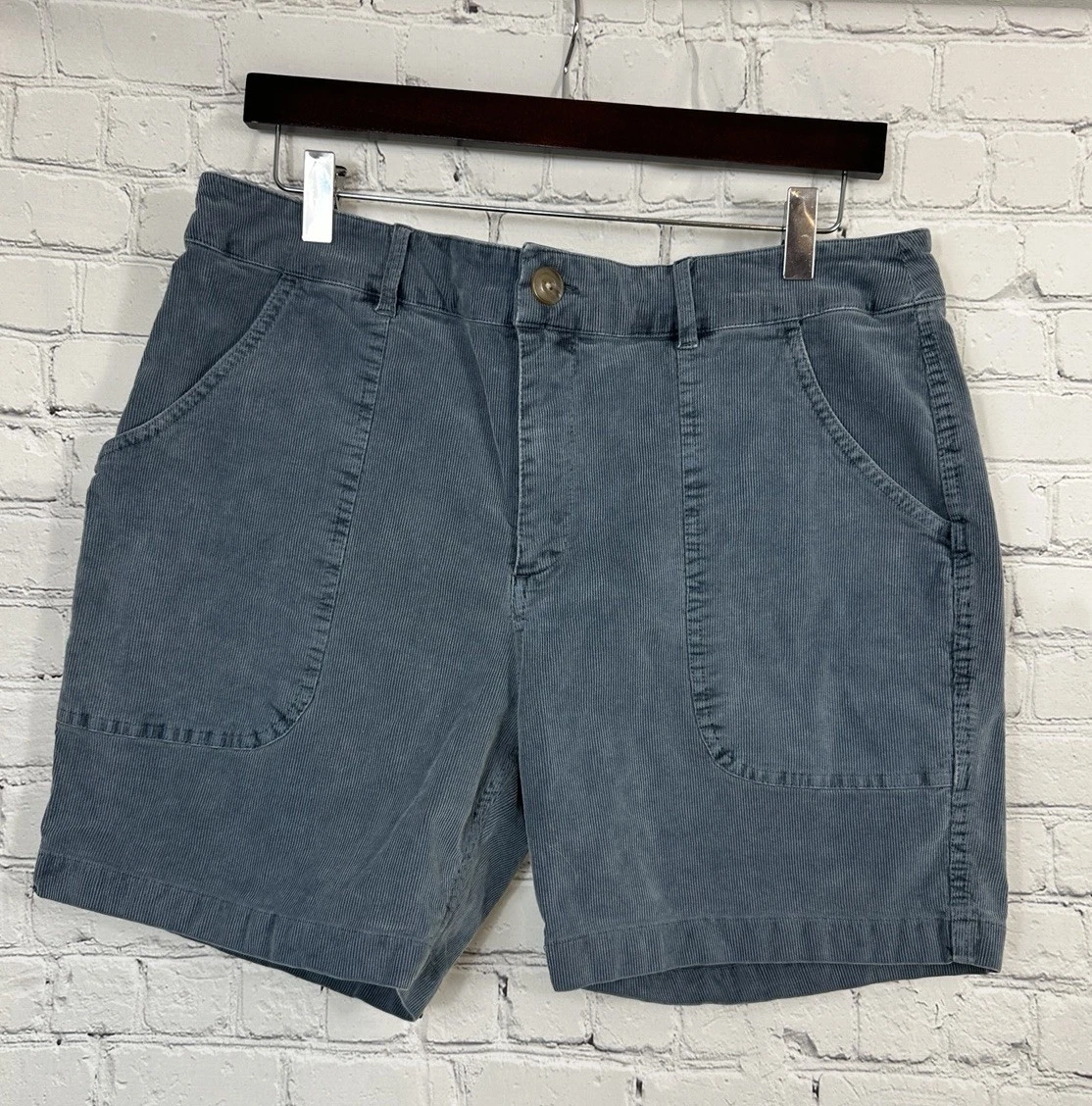 Marine Layer Men's Saturday 6" Corduroy Shorts Size 34 Marina Blue Summer