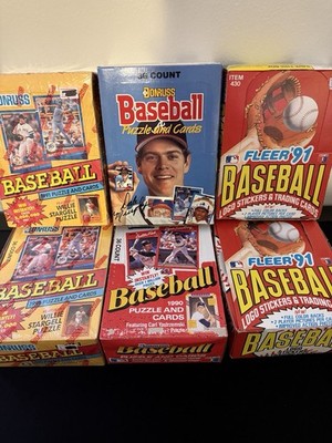 Baseball Cards - Unopened Packs from Vintage Box - 100 Cards In Sealed Packs!