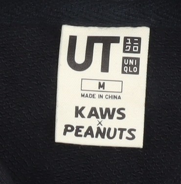 Uniqlo KAWS Peanuts Black M Hoodie Unisex Adults - Picture 4 of 12