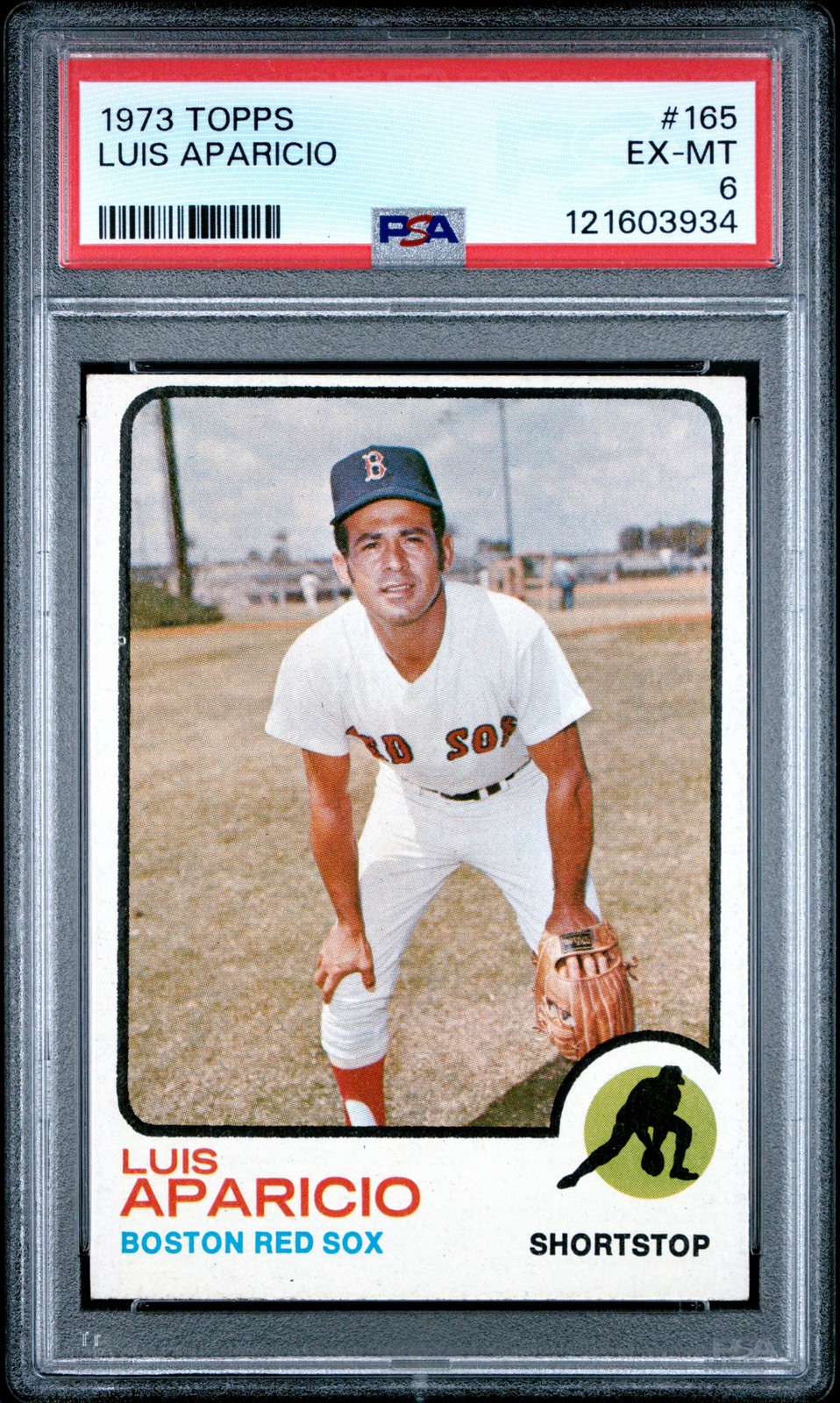 1973 TOPPS #165 LUIS APARICIO PSA 6