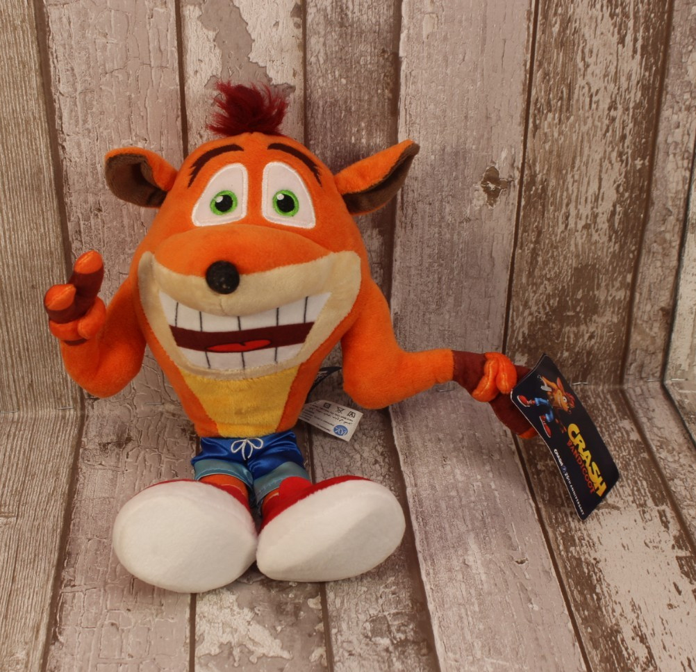 Crash Bandicoot Plush Toy 32cm 25th Anniversary New