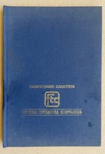 Campionario caratteri Fonderia Tipografica Cooperativa Tipografia Letterpress