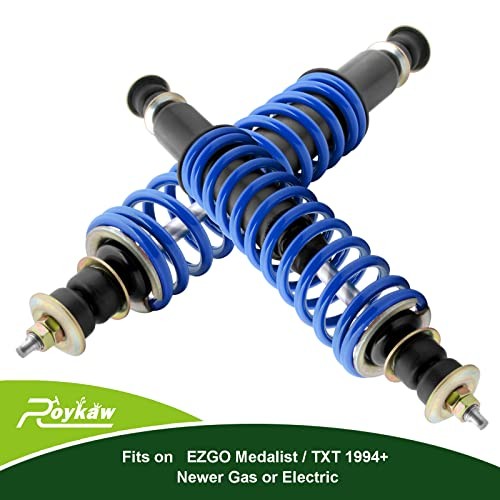 Golf Cart Coil Over Heavy Duty Shocks for EZGO TXT 1994-up Gas and Blue - Picture 4 of 8