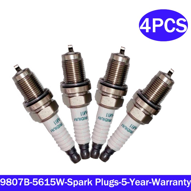 4x For 9807B-5615W Spark Plugs fit Honda SKJ20DR-M11
