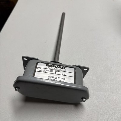 NOVAR CONTROLS 712007000 DUCT TEMPERATURE SENSOR 20-170F 4-20MA