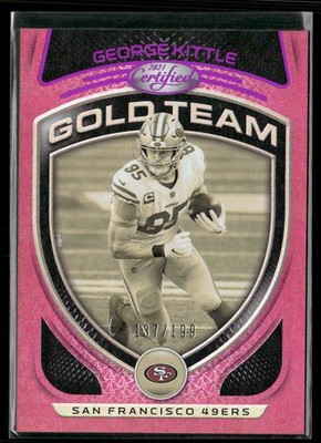 George Kittle 2021 Panini Certified Gold Team GT-17 NM