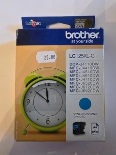 original Brother Tintenpatrone LC125XL C LC125XLC cyan neu MHD 03/2017