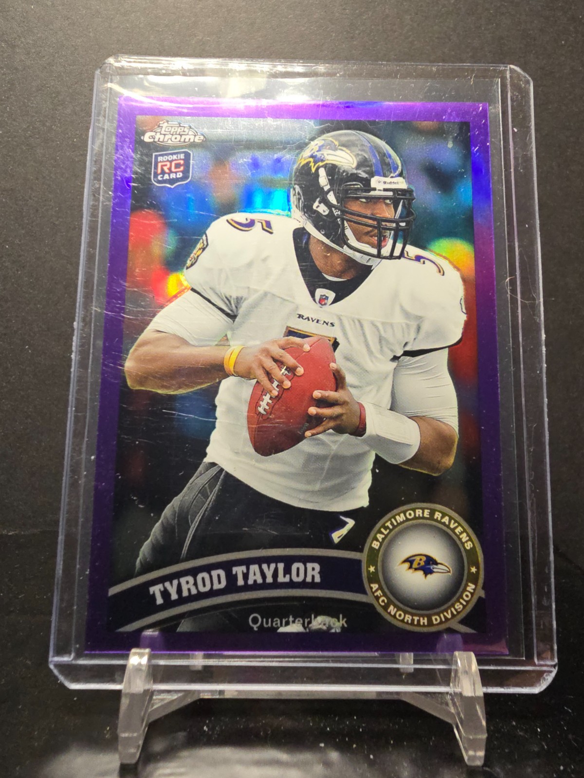 Tyrod Taylor Topps Chrome #26 Purple Refractor