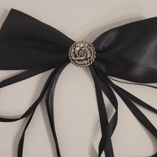 NEU* S&uuml;sse Schleife/Fliege*Modern* Satin*Schwarz *