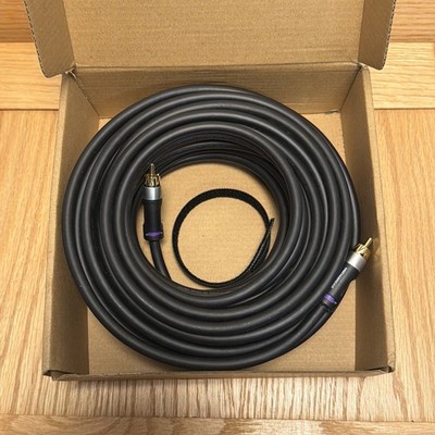 Bediabridge Subwoofer Cable 50 Feet Dual Shielded with Gold Plated RCA To RCA Co