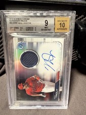 2019 Bowman Chrome Mike Trout Auto Relic #BCAR-MT BGS 9 BAS 10 /30