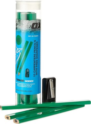 OX Trade Hard Green Tischlerstifte 10 Stück 1 Stück (10er Pack) 