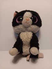 TY Beanie Boos 6” Pepper the Cat Glitter Eyes Plush No Tag  see description