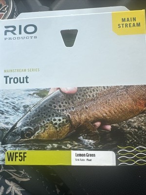 RIO Mainstream Trout WF5F Weight Forward Floating Fly Line Lemon Green NEW