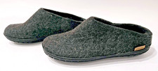 Glerups Wool Slippers with Rubber Sole, Women's Size EU 38 / US 7.5-8