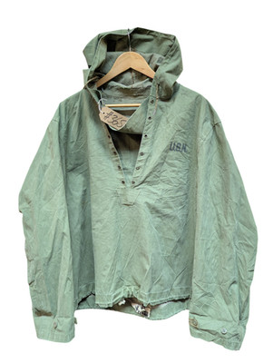 Original US Navy USN WW2 Deck Poncho Jacke Größe M #365