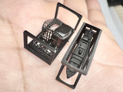 Heavy Hobby 1/700 IJN 12m Motor Launch 3D Parts 4pcs No Ship