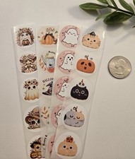 20 WHIMSICAL HALLOWEEN STICKERS/CUTE HALLOWEEN STICKERS/HALLOWEEN LABELS SEALS