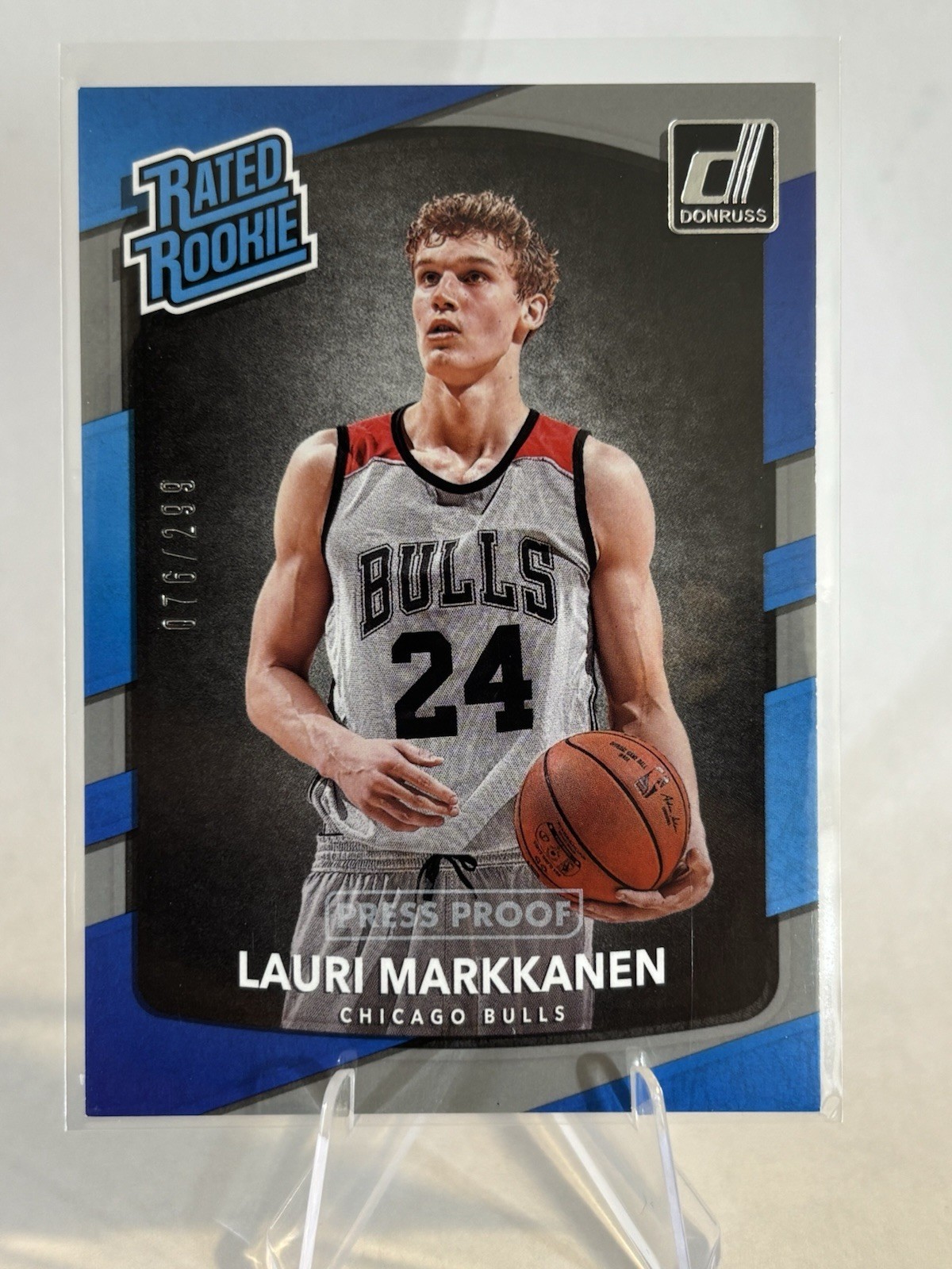 Panini 2017-18 Donruss Lauri Markkanen Rated Rookie Press Proof Silver /199 🔥 