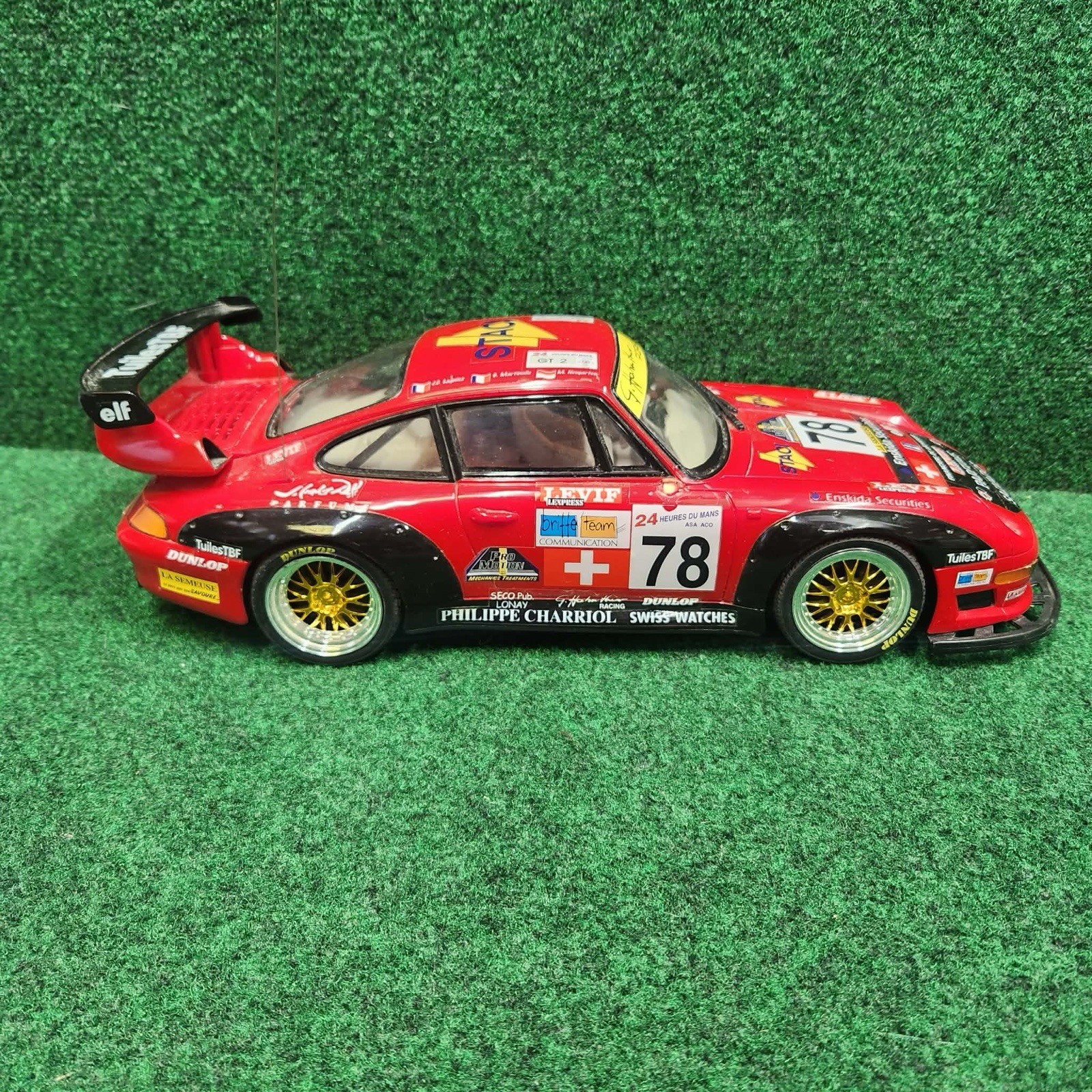 Porsche 911 Gt2 Red 27mhz 1:10 Rtr Untested