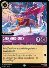 Darkwing Duck - Darkwolf Dog Lorcana TCG 11 - 43/204 Cold Foil