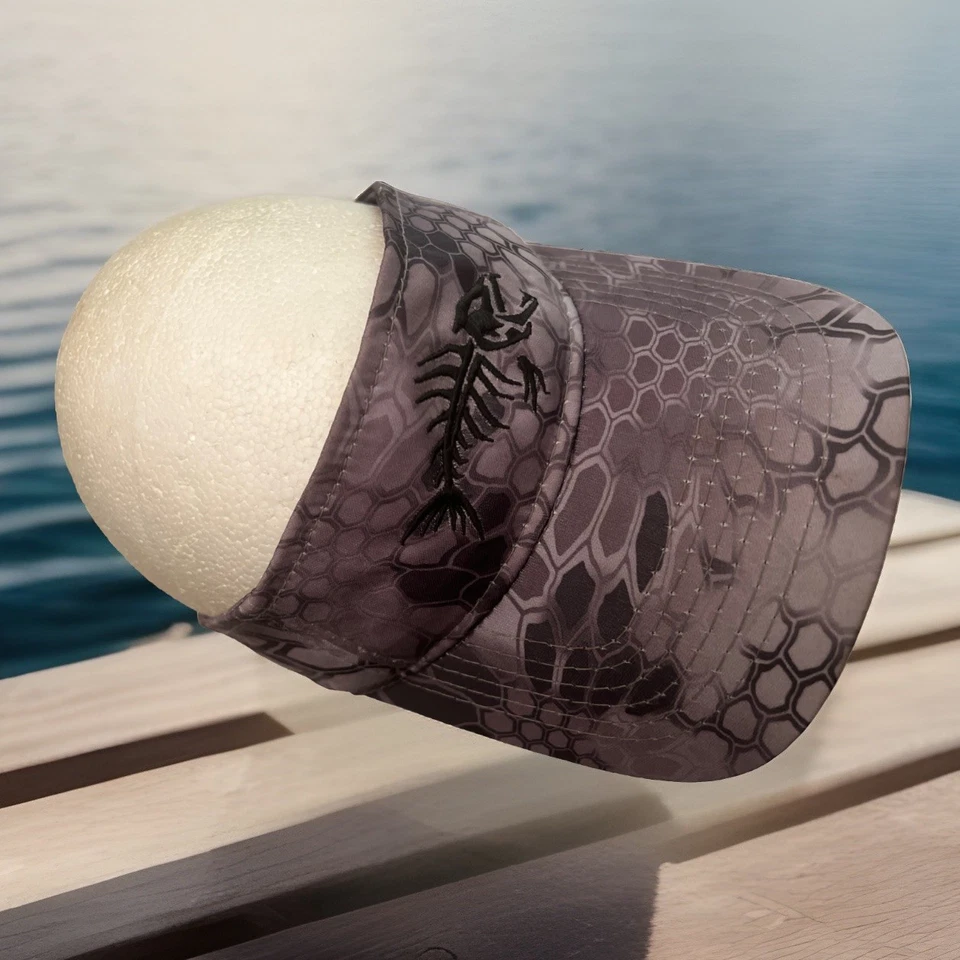 Chapéu viseira de pesca ao ar livre Kryptek RAID OC ajustável cinza camuflado masculino Q3 - Imagem 4 de 4