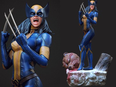 3D gedruckt 16K Fan Made X-Men - X-23 CA3D unbemalt Maßstab 1/6