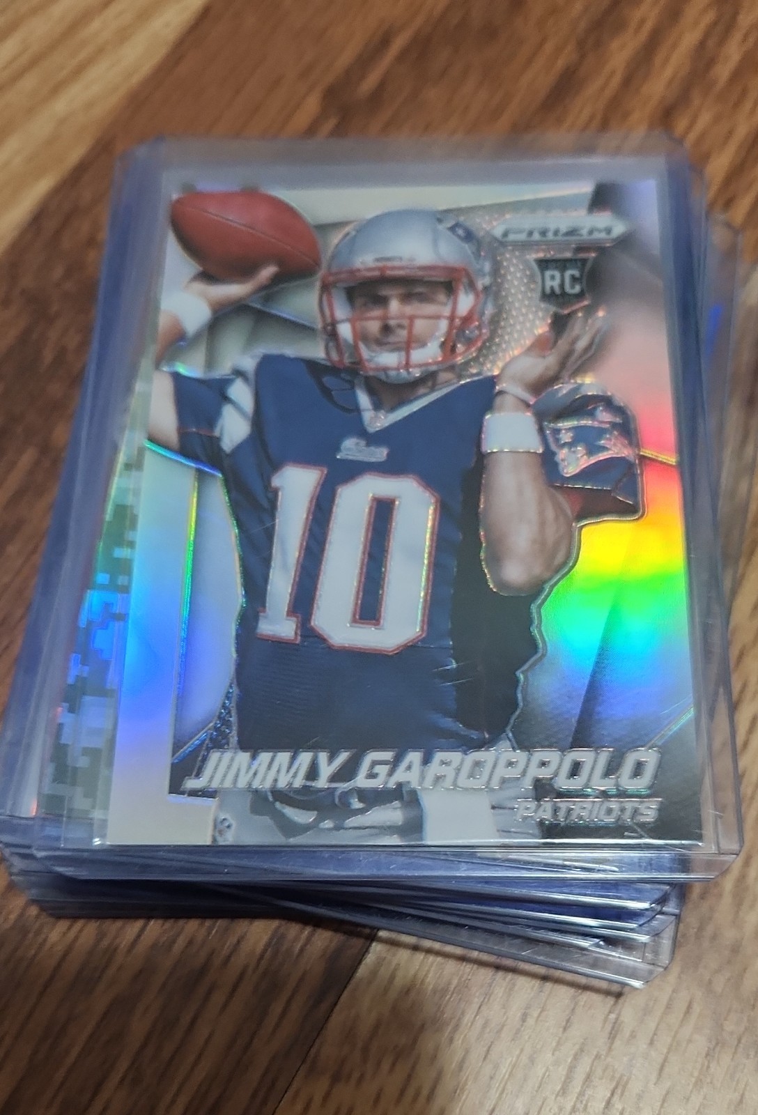 2014 Panini Prizm - Jimmy Garoppolo #243 Silver Prizm Arm Raised (RC)