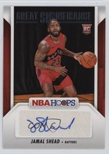 2024-25 Panini NBA Hoops Great SIGnificance Jamal Shead #GS-JSR Auto 0e3x