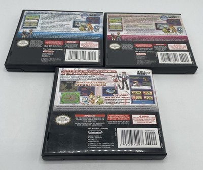 海外版ポケモンダイヤモンドパール Pokemon Diamond&Pearl Pokémon Diamond + Pearl + Platinum Nintendo DS Authentic Lot 100