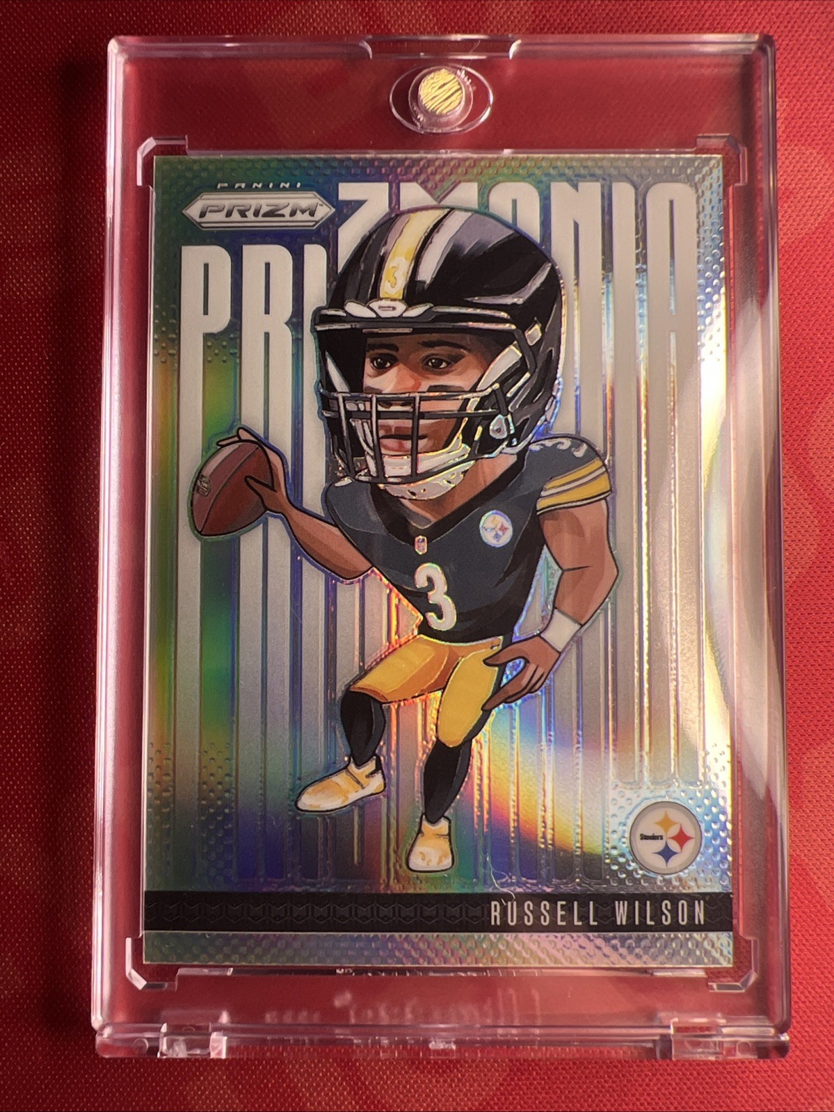 2024 Panini Prizm Prizmania Russell Wilson #18 Case Hit SSP