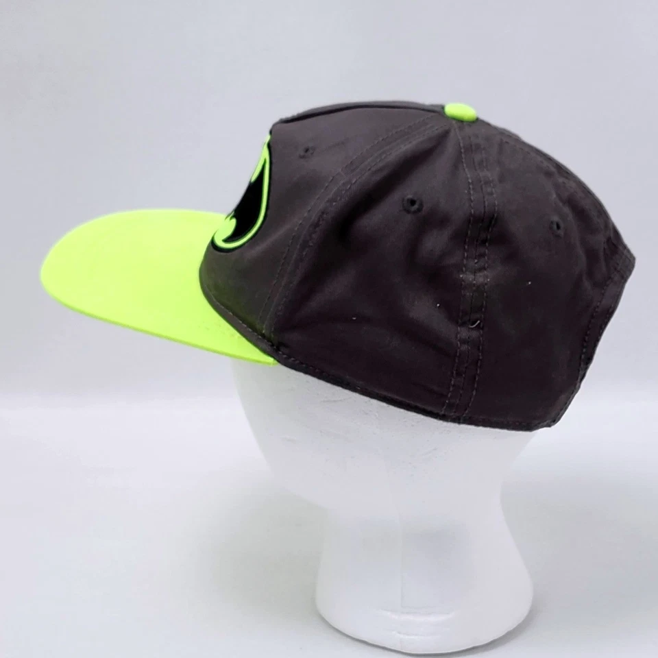 Batman Snapback Sombrero Juvenil OSFM Gris Neón Verde Gorra DC Comics Superhéroe Película Foto 4 de 4
