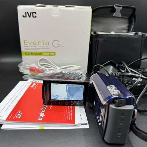 JVC EVERIO GZ-MG630 CAMCORDER 60GB HDD HARD DRIVE DIGITAL VIDEO CAMERA blue - Picture 3 of 14