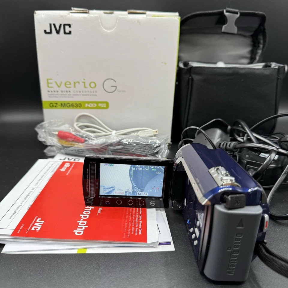 JVC EVERIO GZ-MG630 CAMCORDER 60GB HDD HARD DRIVE DIGITAL VIDEO CAMERA blue - Image 3 of 4